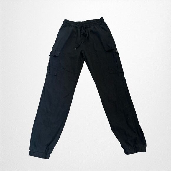 Love Tree Black Pull-On  Pants with Elastic Ankles Size Small - Picture 1 of 10